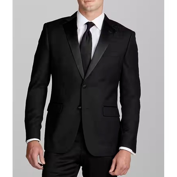 JOS A BANK Mens Dinner Jacket Blazer 42R Floral Jacquard Tailored Fit C080670